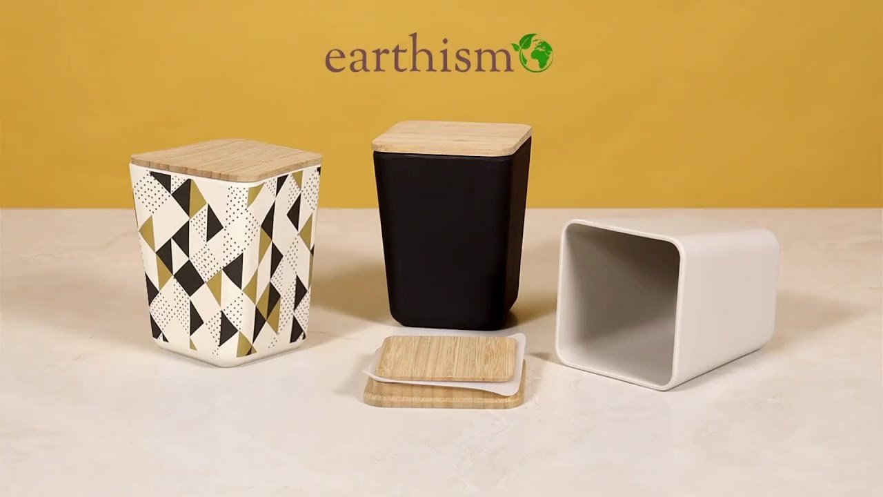 Earthism Bamboo Fibre Storage Canister